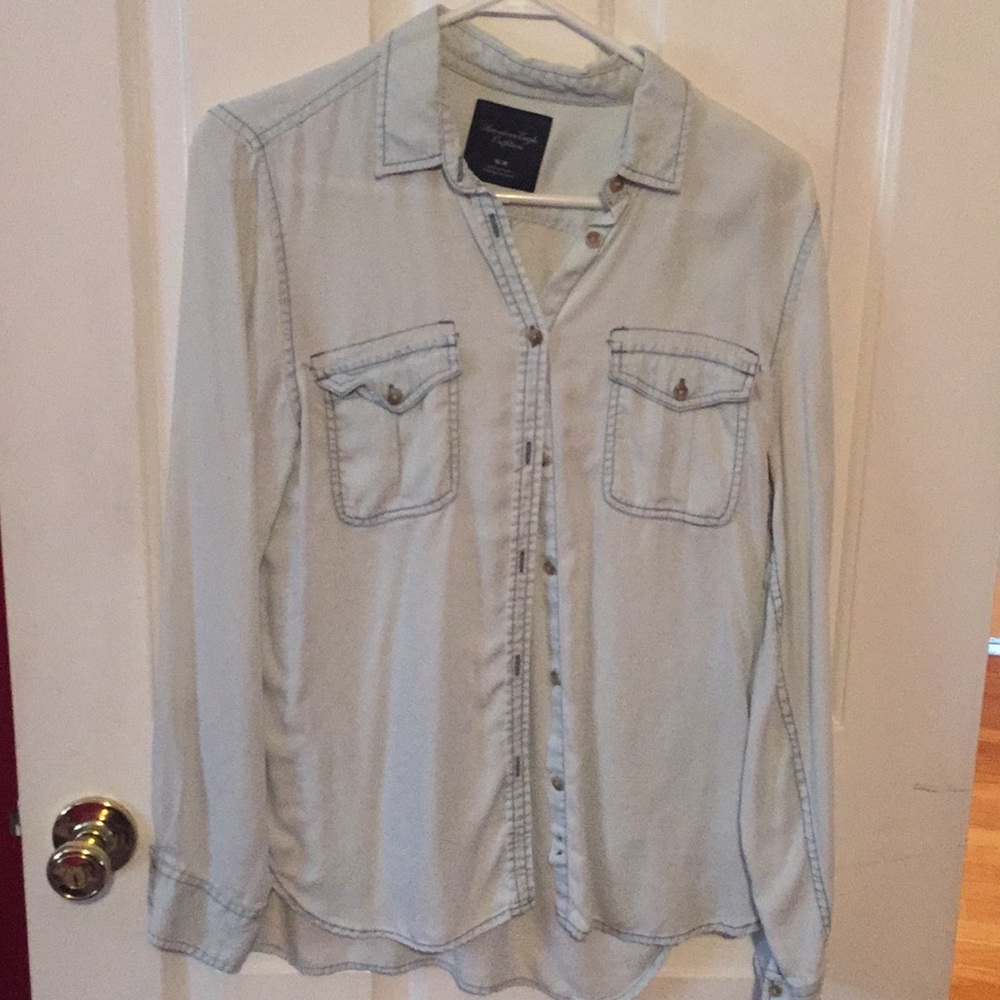 Soft light blue button up!